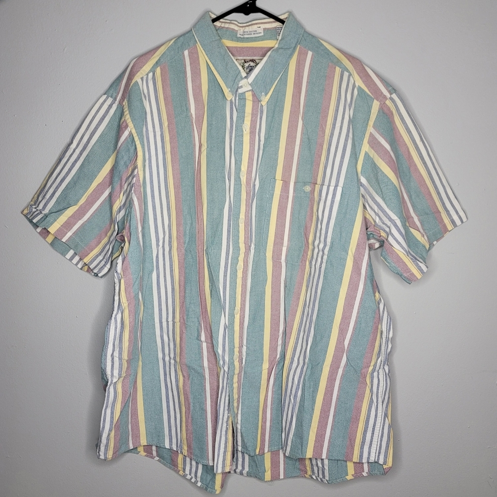 Vintage pastel color stripped shirt